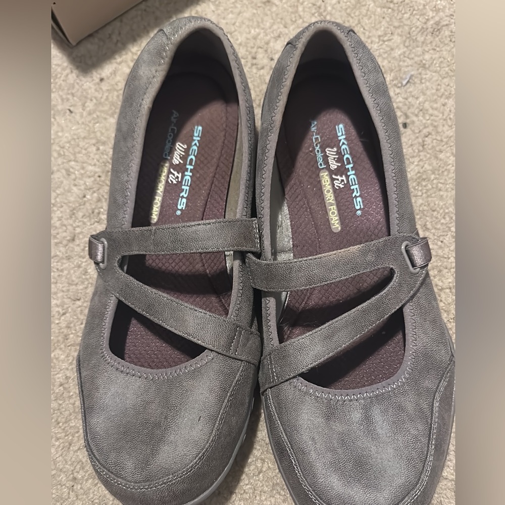 Brand New Sketchers Gray Shoes (9wide)